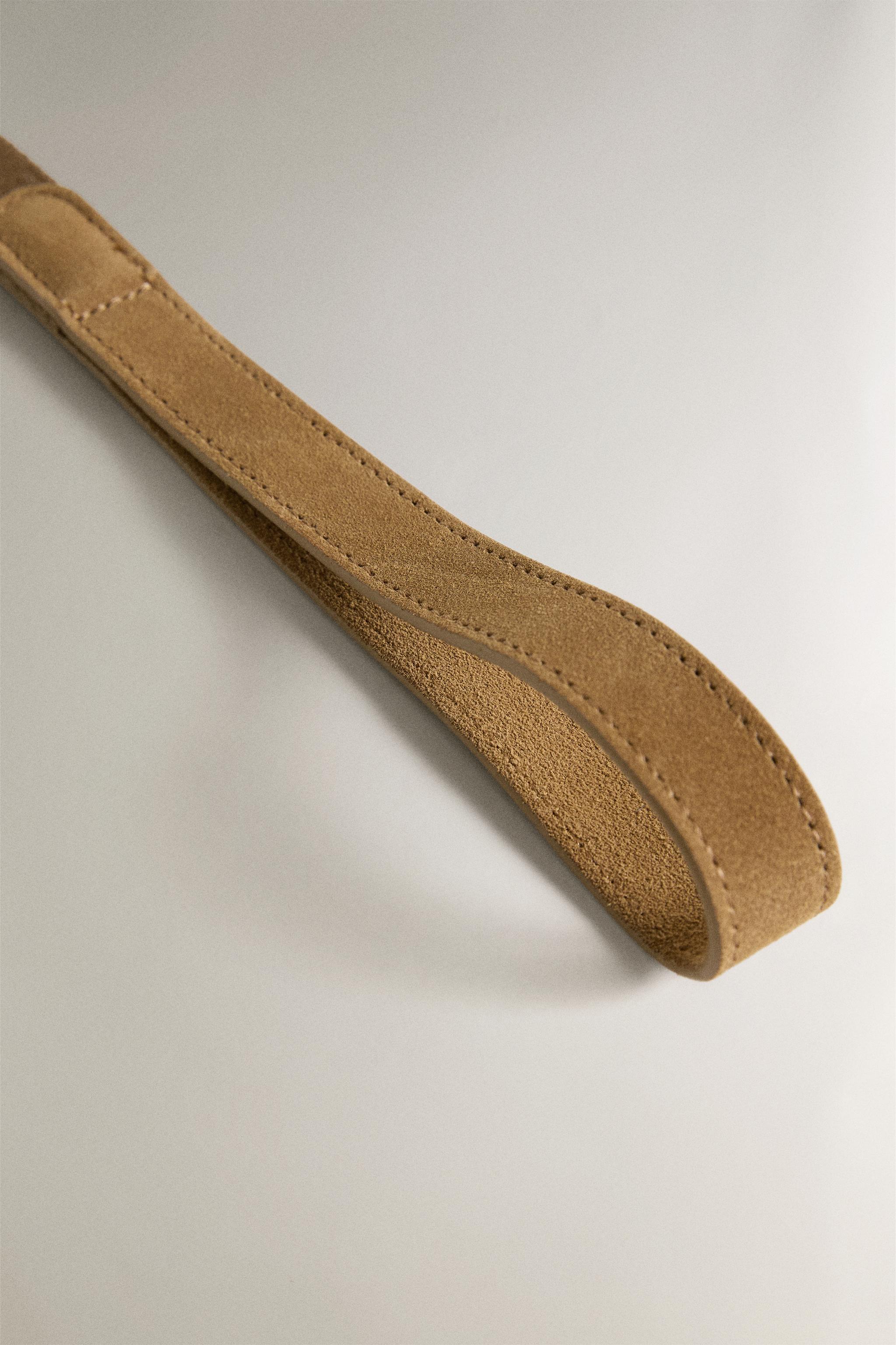 LEATHER PET LEAD WITH CLIP